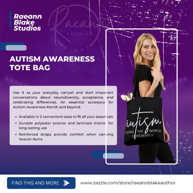 Sac fourre-tout sensibilisation sur l'autisme (Créateur téléchargé)
