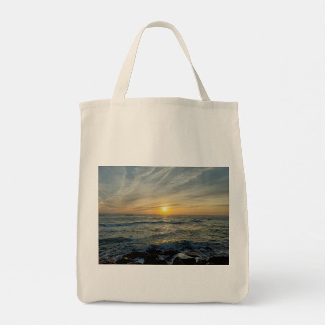 Sac fourre-tout Sérénité du coucher de soleil du P (Dos)