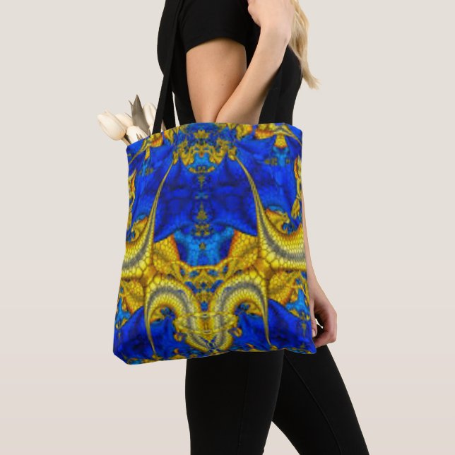 Sac fourre-tout Serpentine Saphir Bleu Avatar (De près)