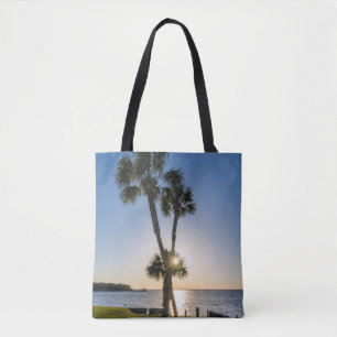 Sac fourre-tout Silhouette Ciseaux Palm Tree