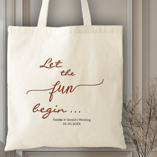 Sac fourre-tout simple et amusant pour mariage ave