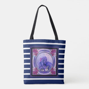 Sac fourre-tout Sirène de l'océan pourpre
