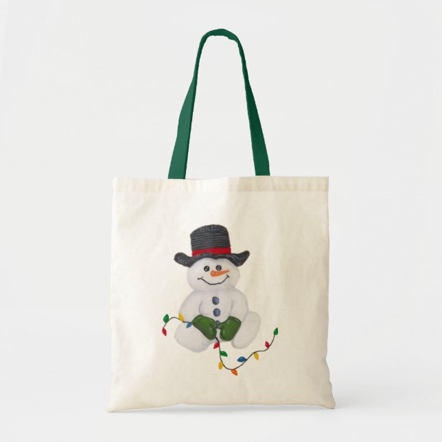 Sac fourre-tout Sitting Snowman (Devant)