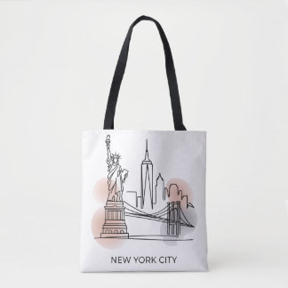 Sac fourre-tout Skyline de New York pour femmes