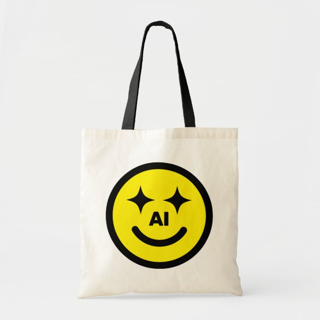 Sac fourre-tout Smiley Face AI™ (Devant)