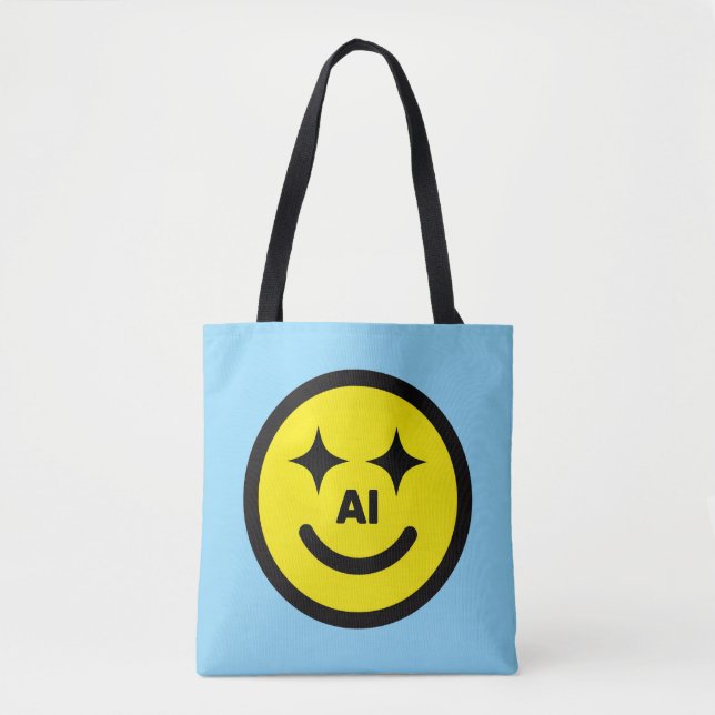 Sac fourre-tout Smiley Face AI™ (Devant)