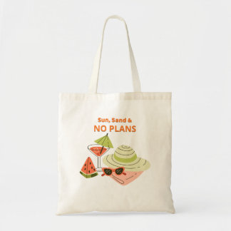 Sac fourre-tout Soleil, Sable et Sans Projets – Cu