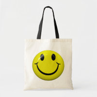 Sac fourre-tout souriant à visage
