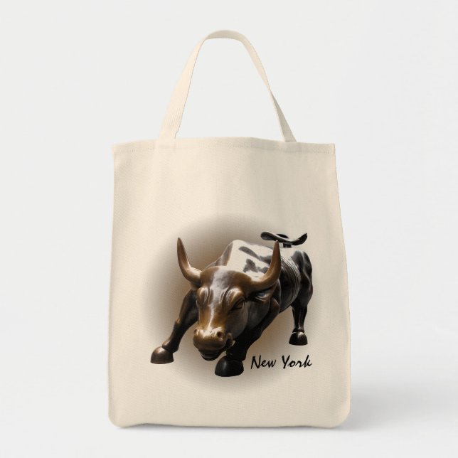 Sac fourre-tout Souvenir de New York Bull Landmark (Devant)