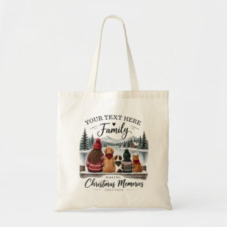 Sac fourre-tout Souvenirs de Noël de Famille Perso