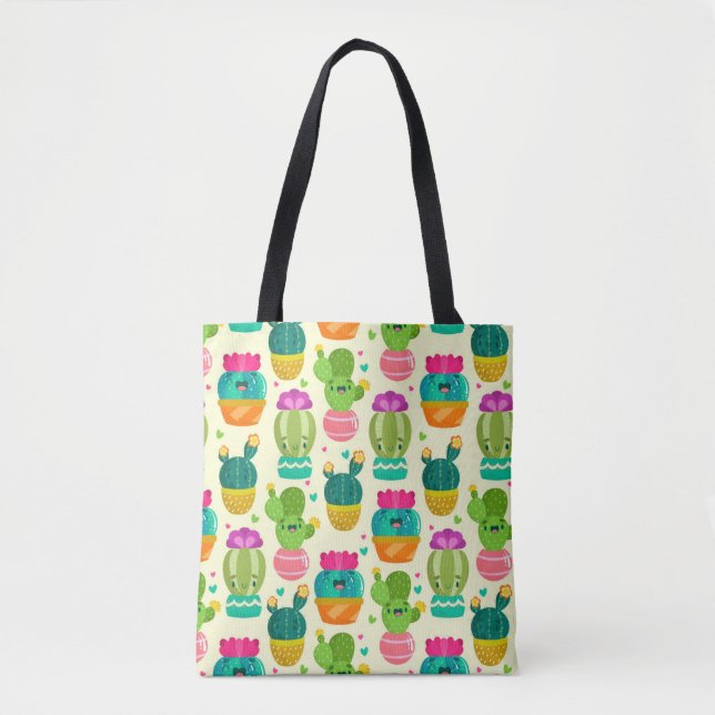 Sac fourre-tout succulent cactus drôle (Devant)