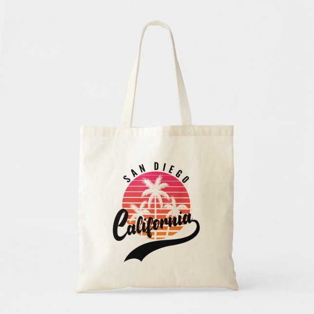 Sac fourre-tout Sunset Retro de San Diego (Devant)