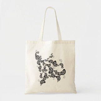 Sac fourre-tout sur mesure Motif Peacock Floral