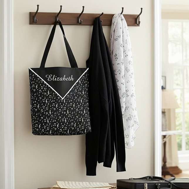 sac fourre-tout symboles musicaux (Créateur téléchargé)
