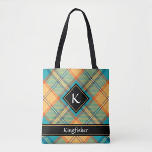 Sac fourre-tout tartan Martin-pêcheur