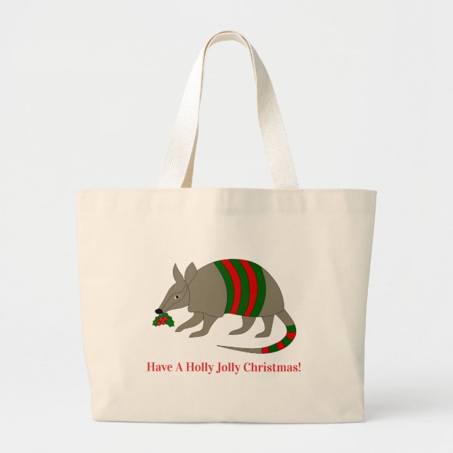 Sac fourre-tout Tatou de Noël (Devant)