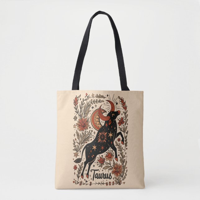 Sac fourre-tout Taurus Celestial Zodiac Art (Devant)