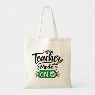 Sac fourre-tout Teacher Mode ON Drôle de rentrée
