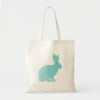 Sac fourre-tout | Teal à la silhouette | de lapin