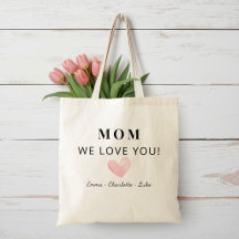 Sac fourre-tout tendance personnalisé "Maman, on t