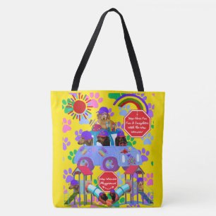 Sac fourre-tout terrain de jeu pour teckel