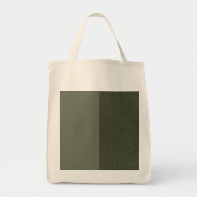 Sac fourre-tout texturé vert mousse à deux tons -  (Devant)