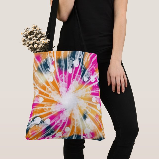 Sac fourre-tout Tie Dye (De près)