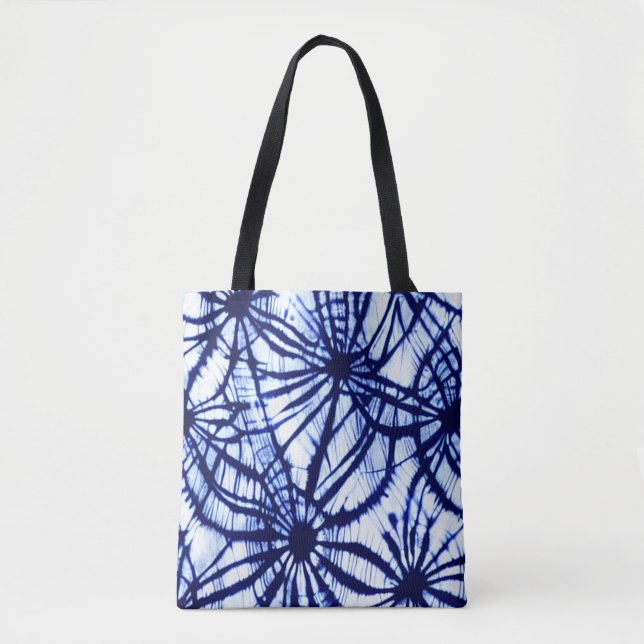 Sac fourre-tout Tie Dye Indigo (Devant)