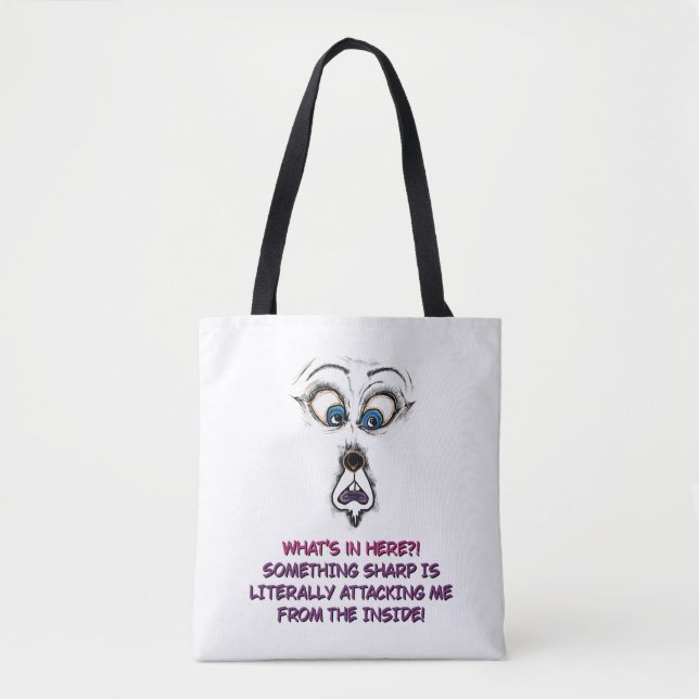 Sac fourre-tout | Toile de citation de visage expr (Devant)