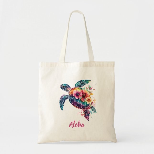 Sac fourre-tout Tortue Aloha (Devant)