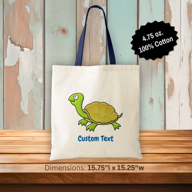 Sac fourre-tout Tortue de dessin animé (Créateur téléchargé)