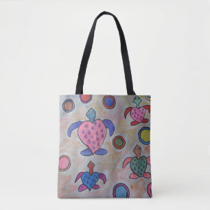 Sac fourre-tout tortues et cercles