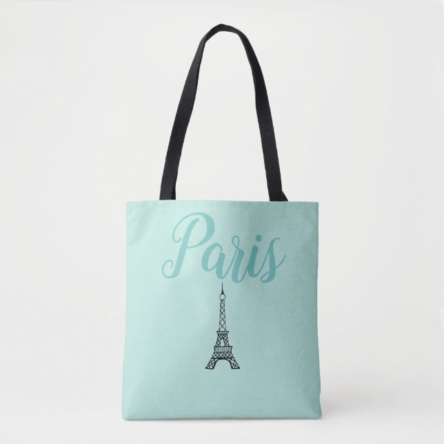 Sac fourre-tout Tour Eiffel Aqua Paris (Devant)