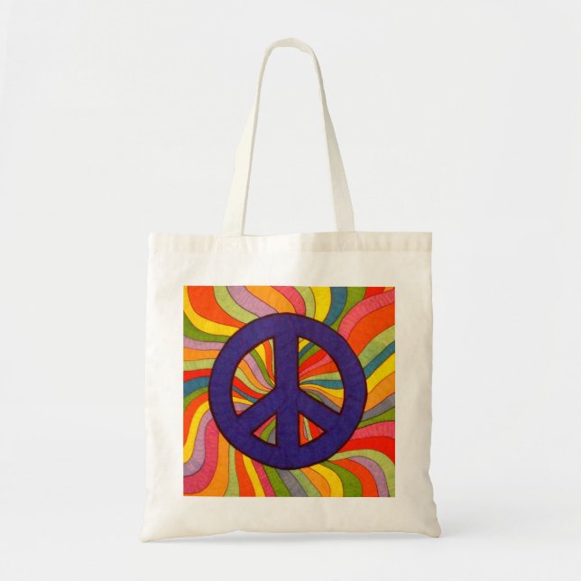 Sac fourre-tout tourbillonnant à paix (Devant)