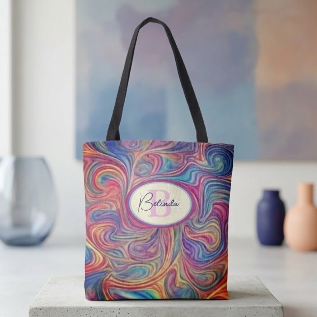 Sac fourre-tout Tourbillons de couleurs (Créateur téléchargé)