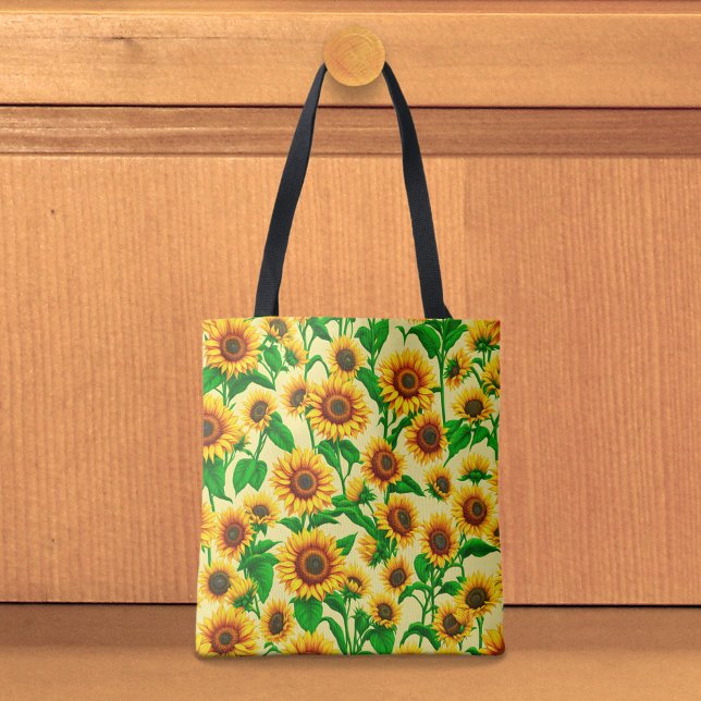 Sac fourre-tout tournesols (Tote bag with sunflowers)