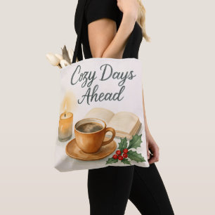 Sac fourre-tout tout en aquarelle Cozy Days Ahead