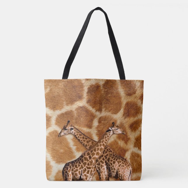 Sac fourre-tout tout-imprimé Girafe 1A (Devant)