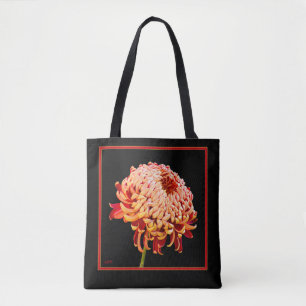 Sac fourre-tout tout-imprimé rouge et marron Mum