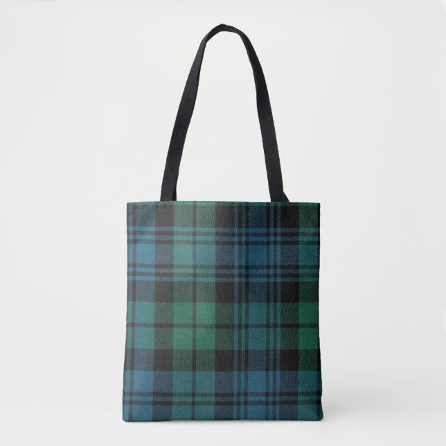 Sac fourre-tout Tout-Sur-Impression Tartan, Moyen (Devant)