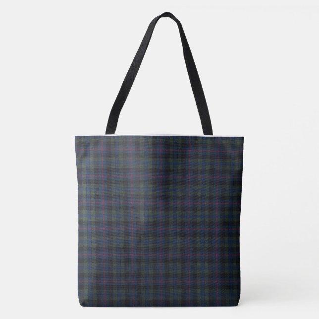 Sac fourre-tout Tout-Sur-Imprimé Tartan, Grand (Devant)