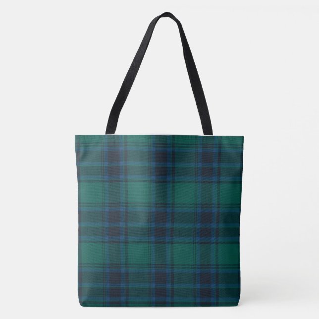 Sac fourre-tout Tout-Sur-Imprimé Tartan, Grand (Devant)