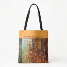 Sac fourre-tout Trésors du Vieux Quai. Style usé p