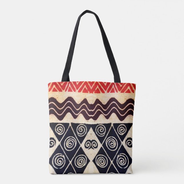 Sac fourre-tout Tribal Africain - Cadeau de la Fêt (Dos)
