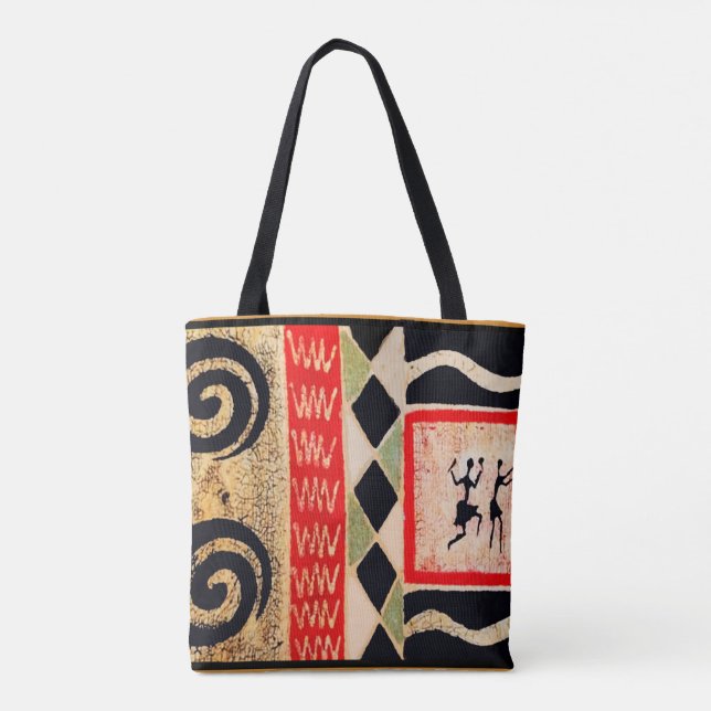 Sac fourre-tout tribal ethnique pour le cadeau de  (Dos)