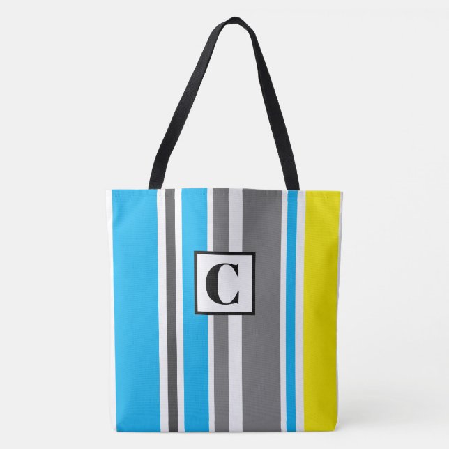Sac fourre-tout trié monogramme (Devant)