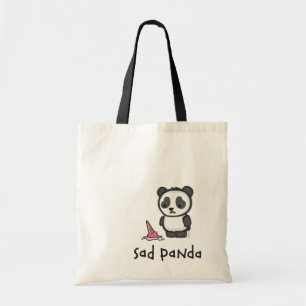 Sac fourre-tout triste à panda