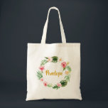 Sac fourre-tout tropical, cadeau de Fête des marié<br><div class="desc">Ce sac fourre-tout tropical fait une grande faveur pour votre douche et un cadeau extraordinaire toute l'année. Personnalisez avec le nom dont vous avez besoin !</div>