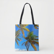 Sac fourre-tout Tropical Palm Tree - Vibes côtière