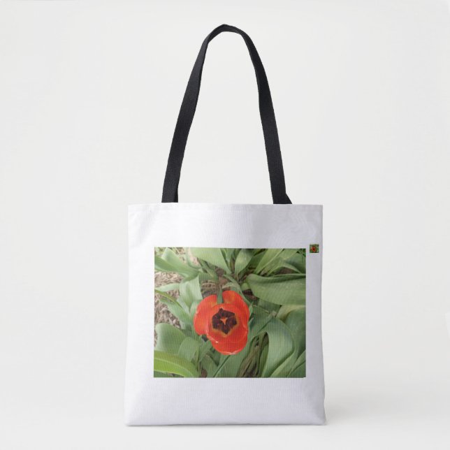 Sac fourre-tout Tulipe rouge (Devant)
